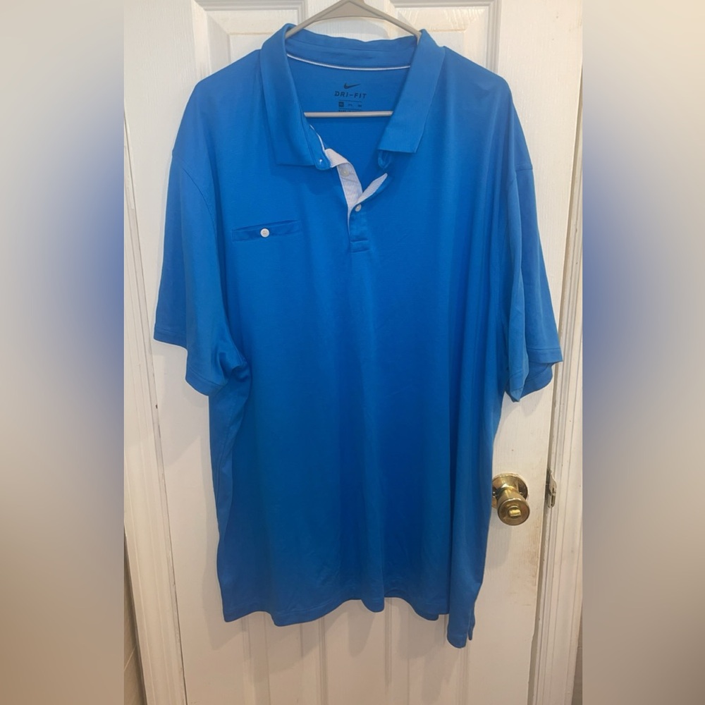 NWOT Nike blue Dri Fit Polo- 3XL